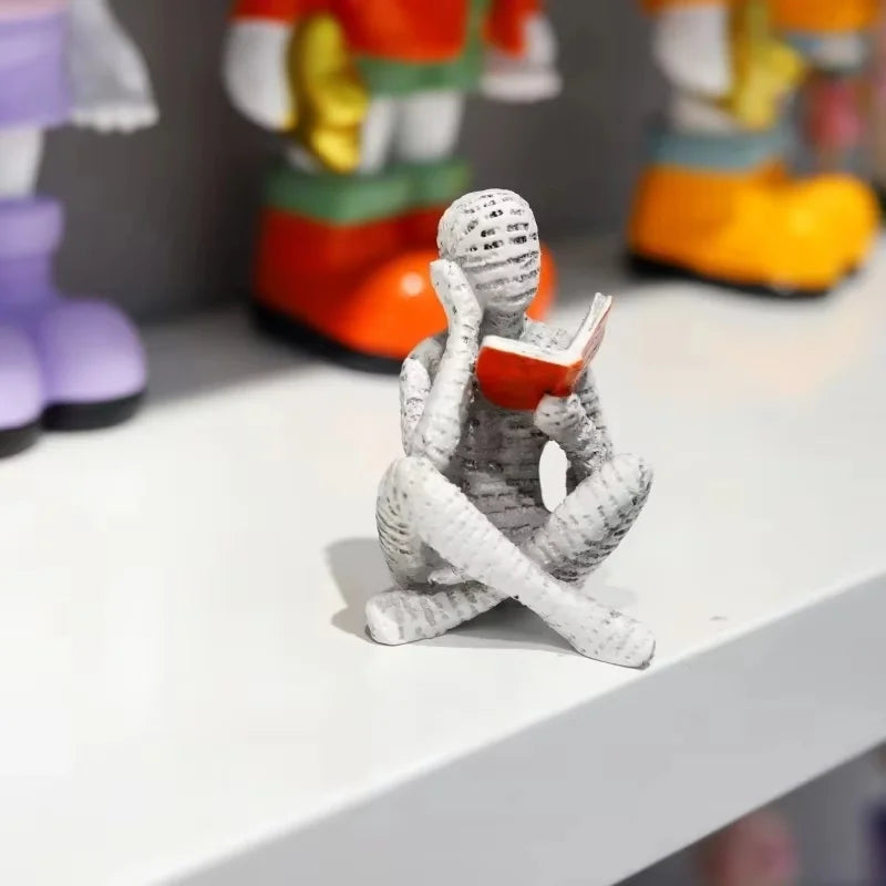 Reading Figure Resin Statue
