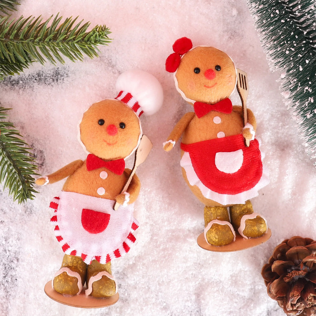 Gingerbread Chef Plush Decorations
