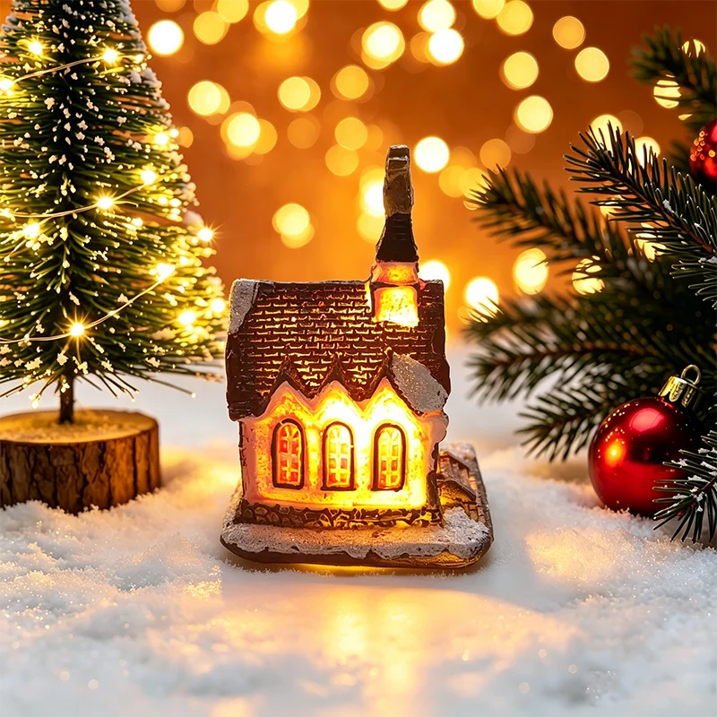 Light-Up Christmas House