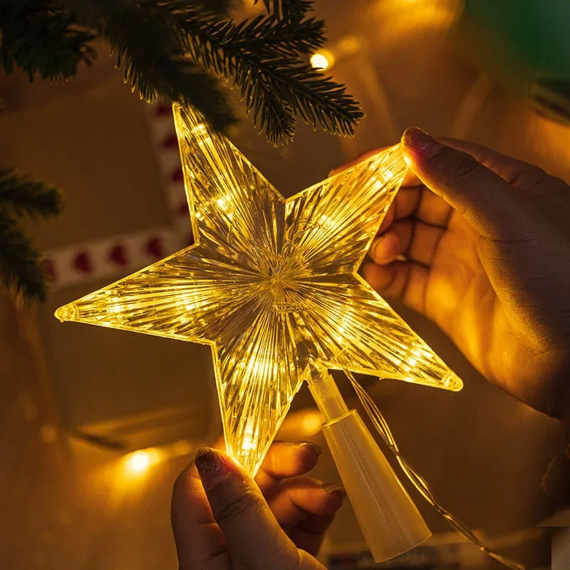 Light-Up Christmas Tree Star Topper