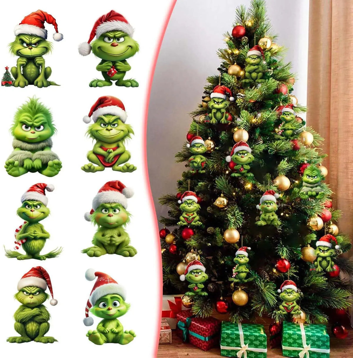 Green Christmas Tree Hanging Decorations