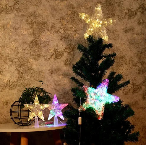Light-Up Christmas Tree Star Topper