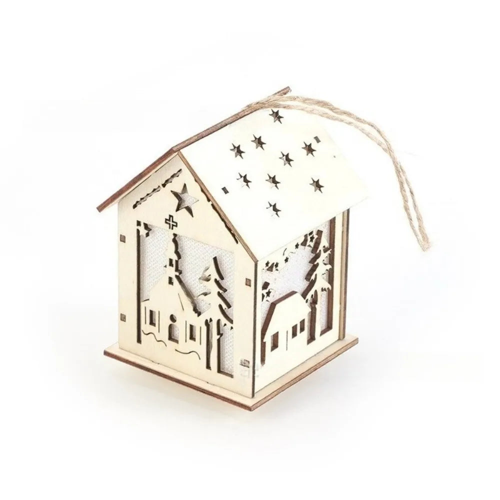 LED Wooden Christmas Cabin