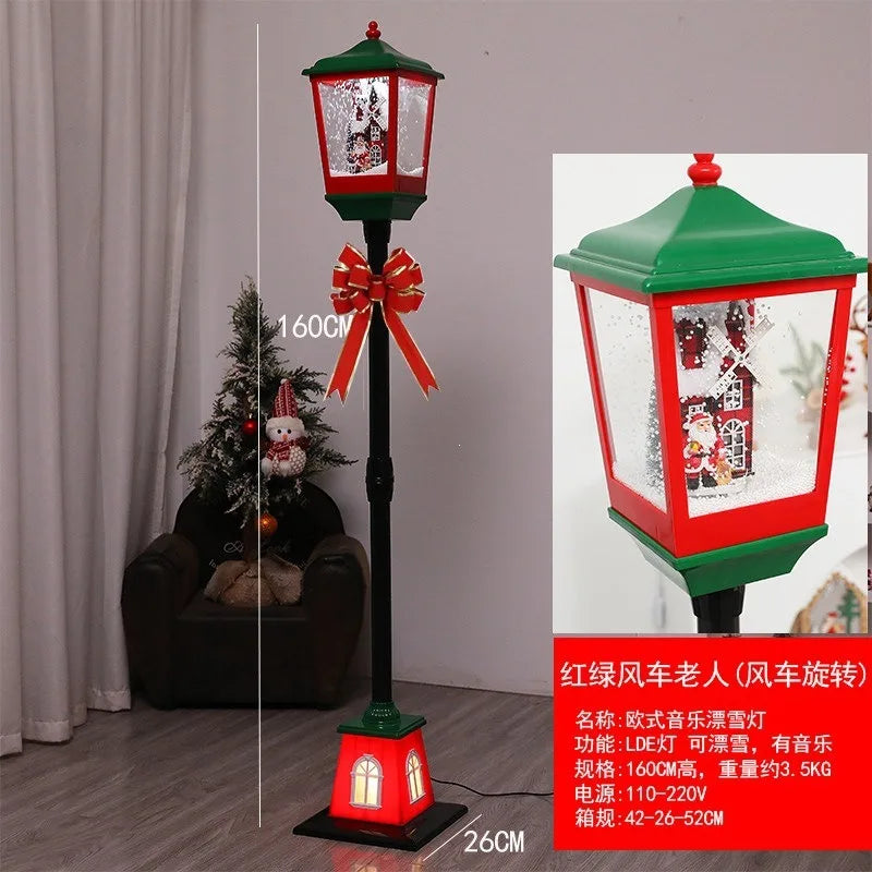 Musical Christmas Snow Lantern