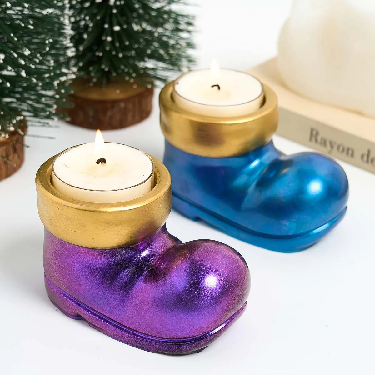 Christmas Boot Candle Holder Silicone Mould