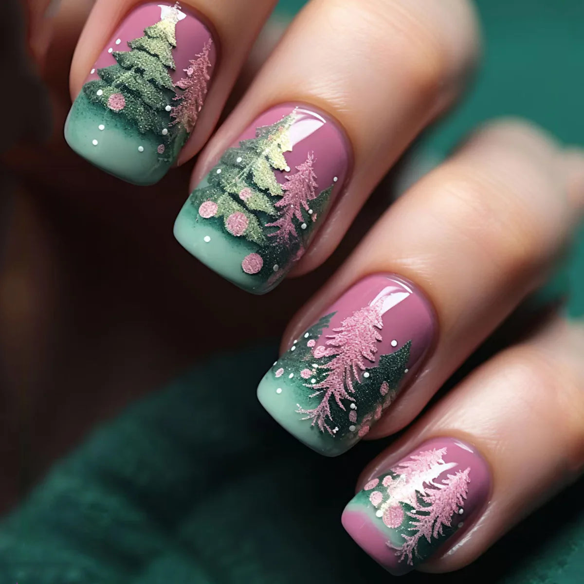 Christmas Press-On Nails