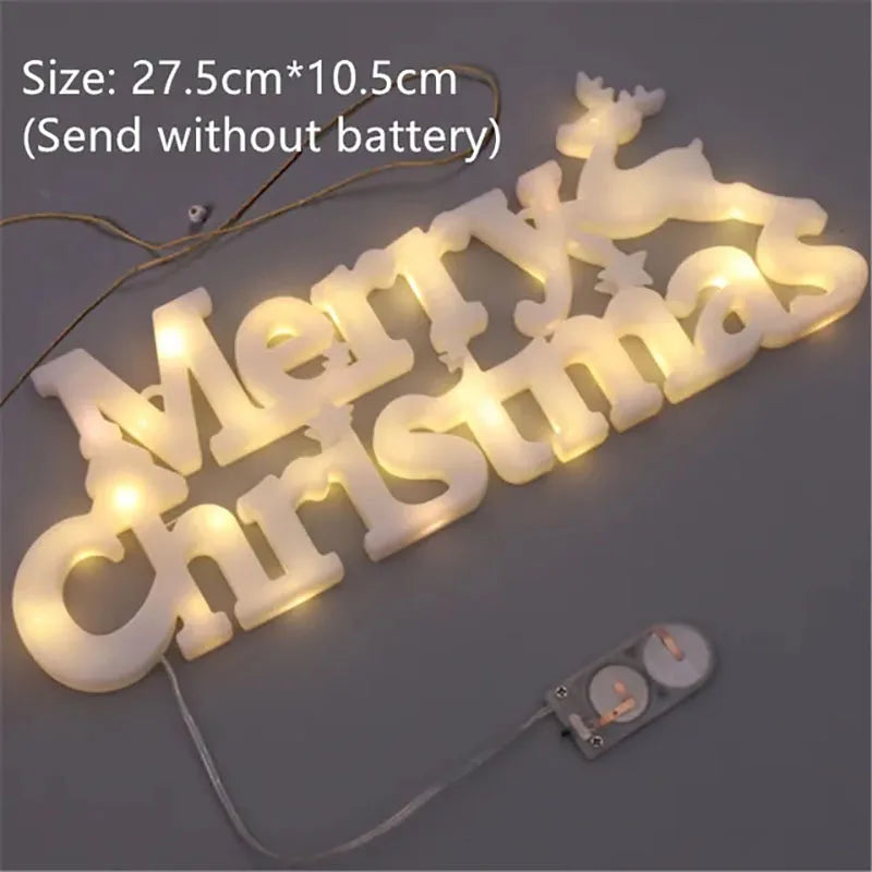 Merry Christmas LED Hanging Sign