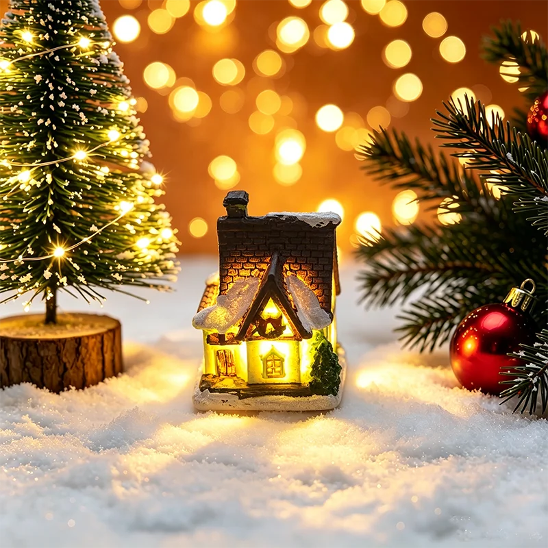 Light-Up Christmas House