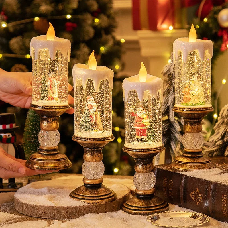 Musical Snow Candle Lantern