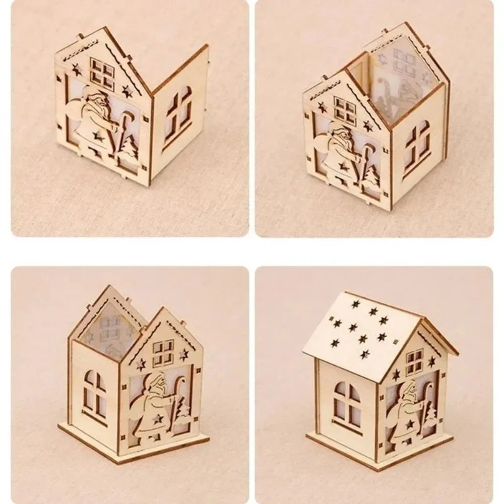 LED Wooden Christmas Cabin