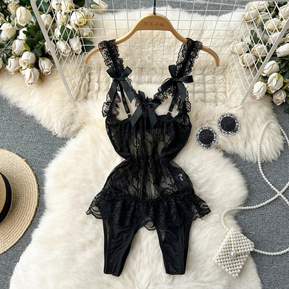 Leopard-Print Backless Bodysuit