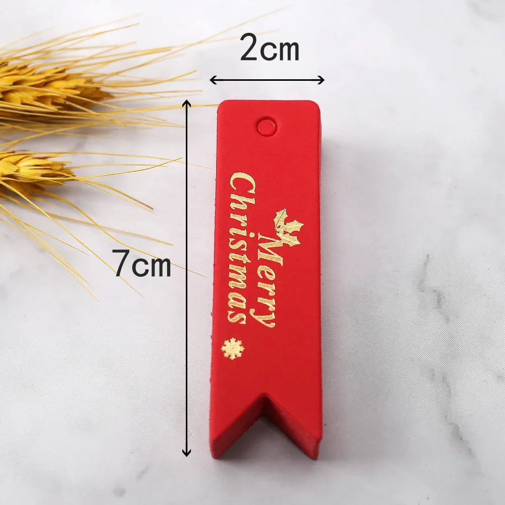 Gold-Print Christmas Gift Tags – 50 Pack