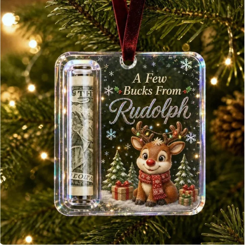 Acrylic Christmas Money Holder Ornament