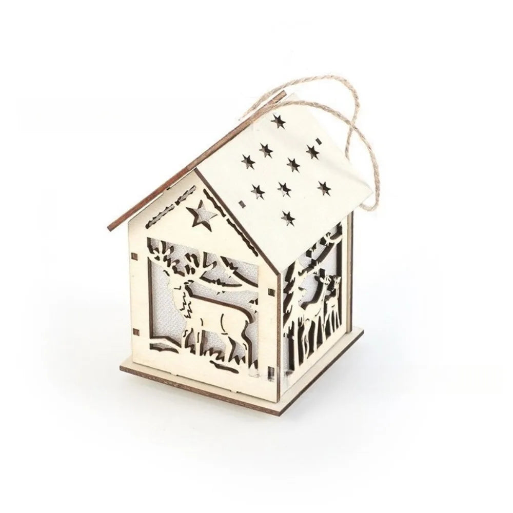 LED Wooden Christmas Cabin