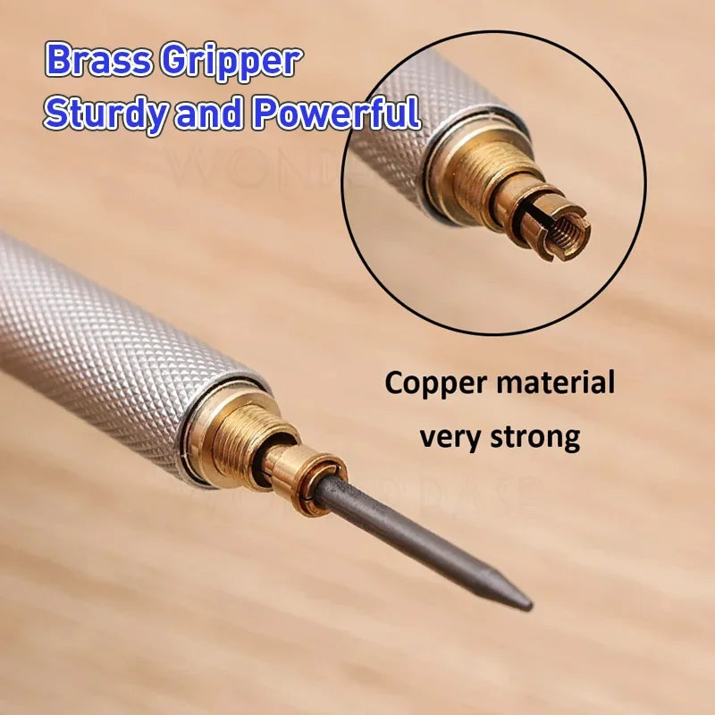 0.3 0.5 0.7 0.9 1.3 2.0 3.0mm Full Metal Mechanical Pencil Sketch Art Drawing Painting Propelling Pencil Office School Supply