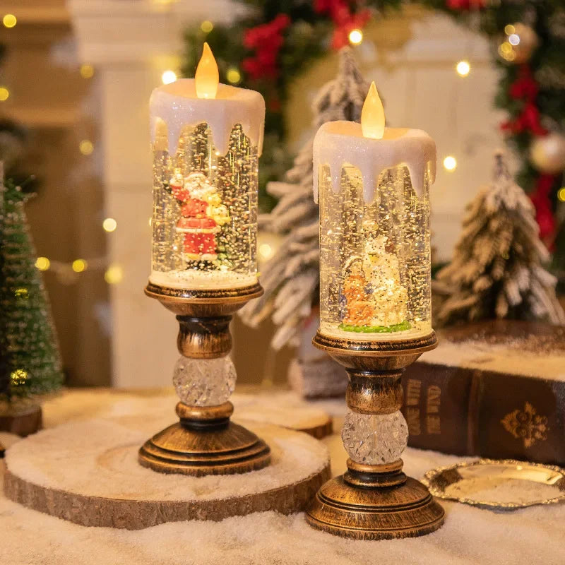 Musical Snow Candle Lantern