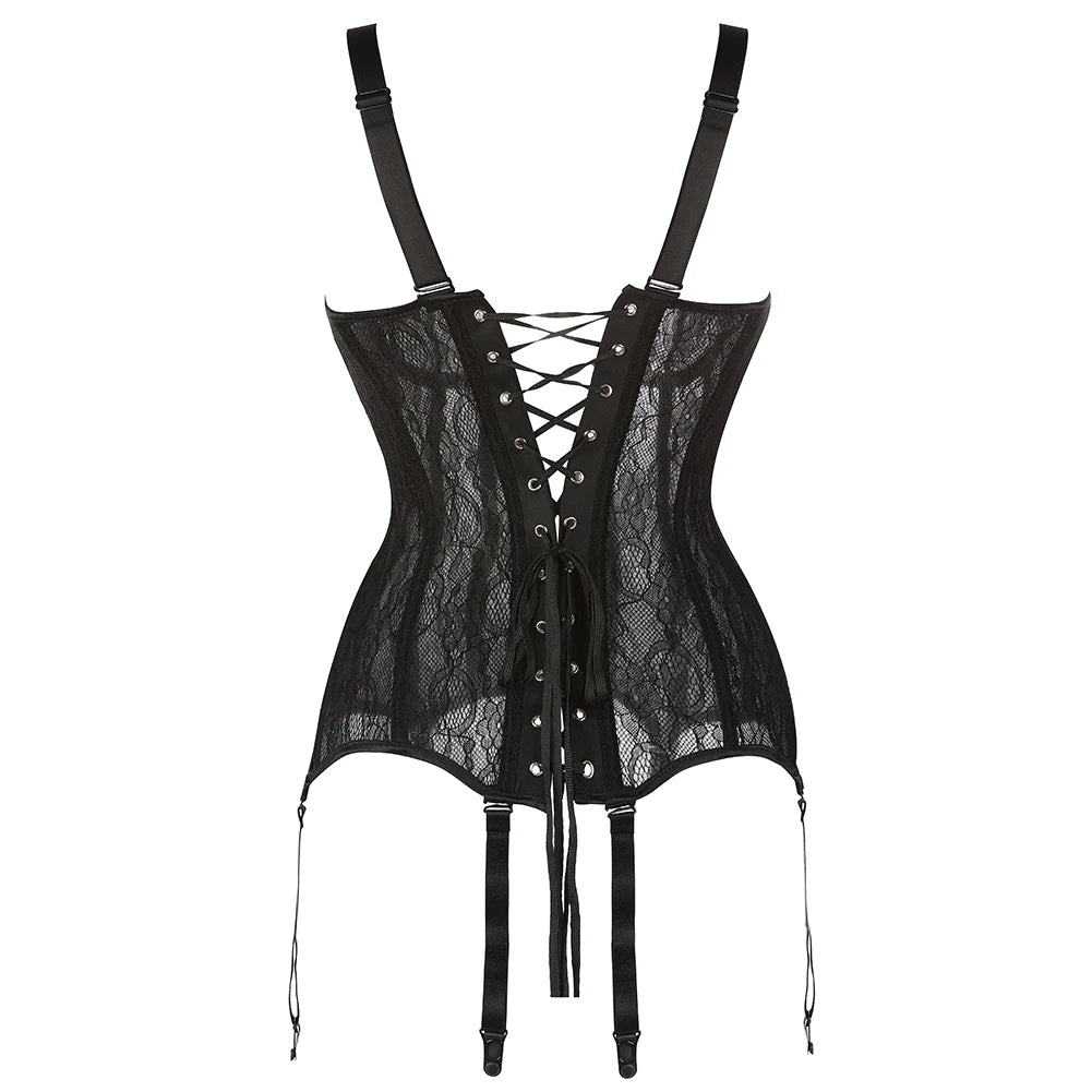 Black Lace Overbust Corset