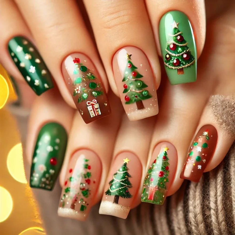 Christmas Press-On Nails