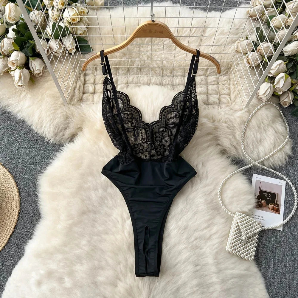 Leopard-Print Backless Bodysuit