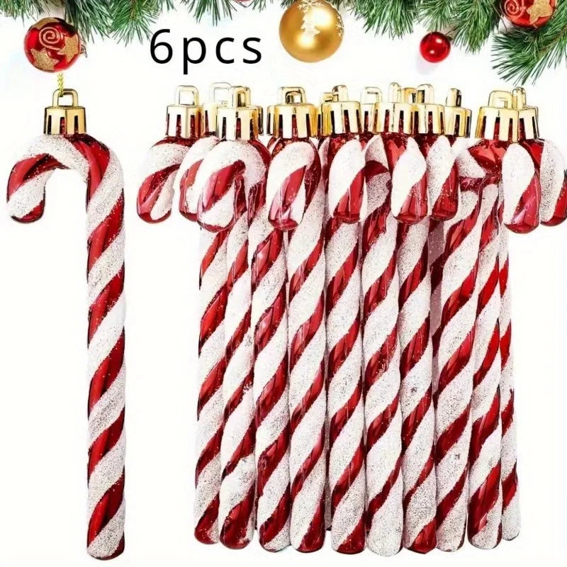Acrylic Candy Cane Hanging Decorations