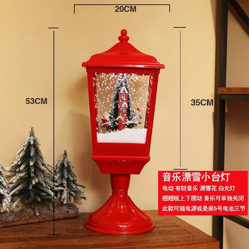 Musical Christmas Snow Lantern