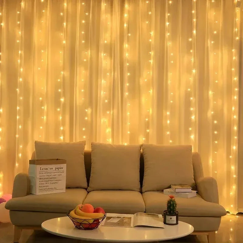 USB LED Curtain Lights with Remote Control