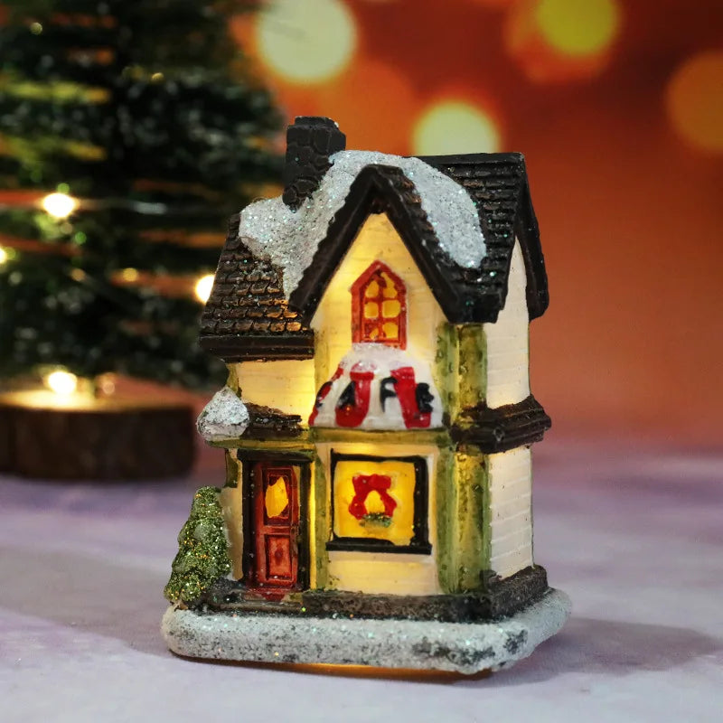 LED Christmas Village House