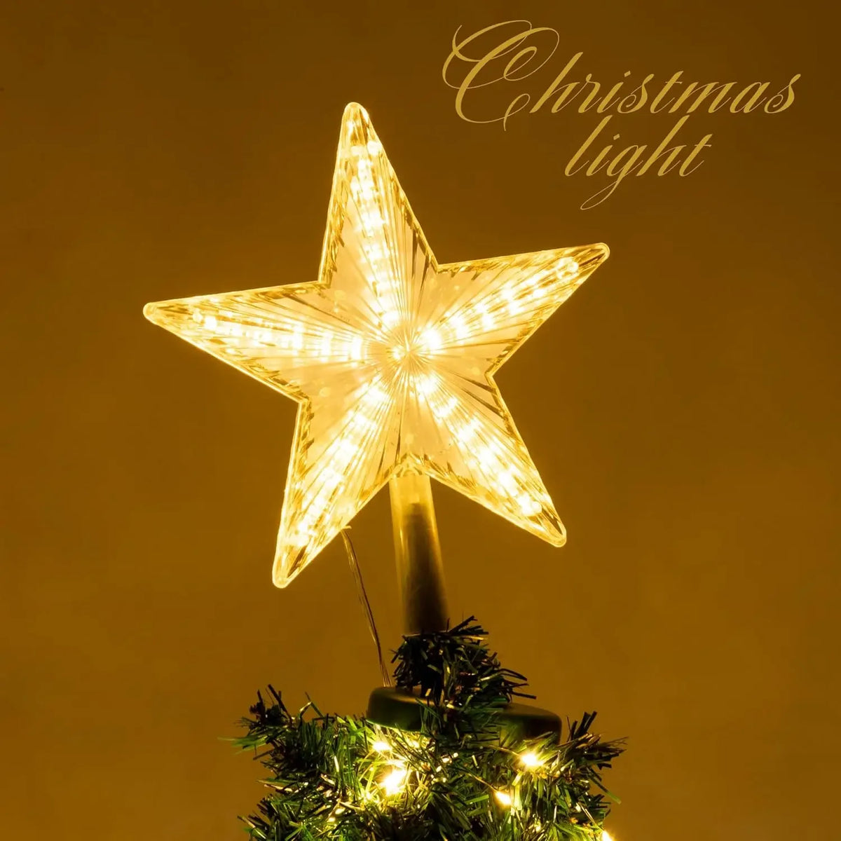 Light-Up Christmas Tree Star Topper