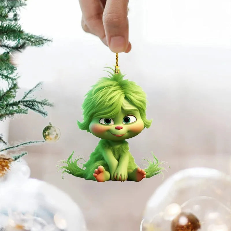 Green Christmas Tree Hanging Decorations