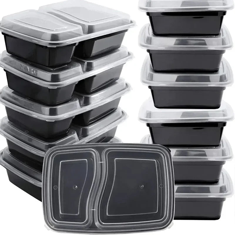 Food Containers with Lids – 10 Sets