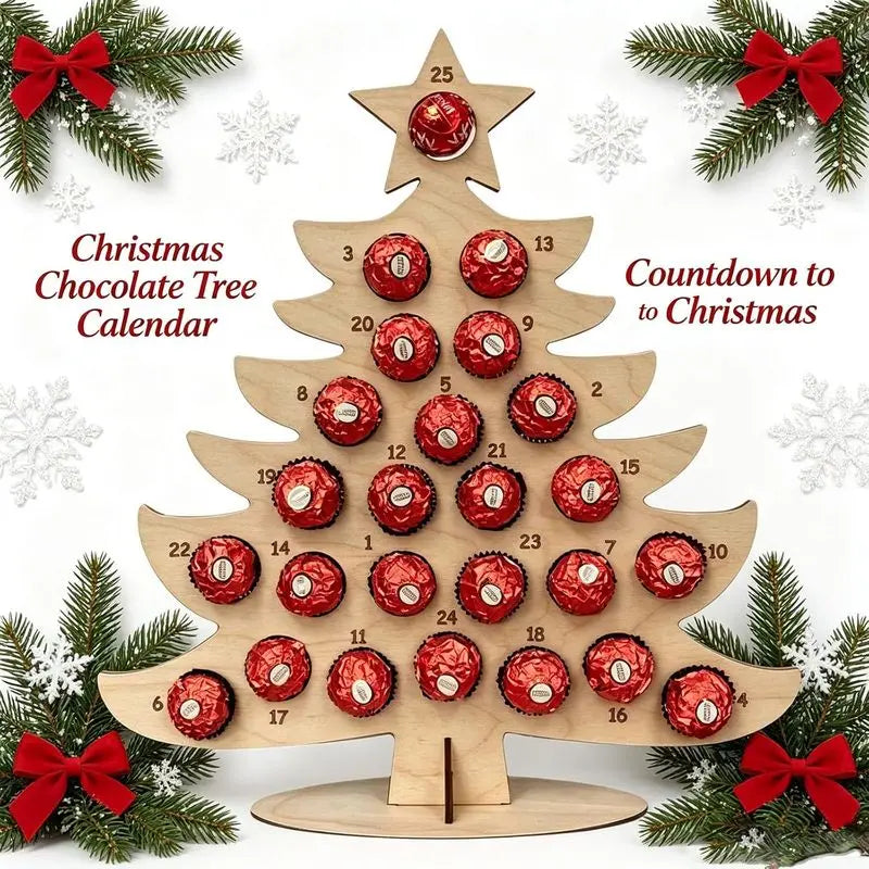 Wooden Chocolate Holder Advent Calendar