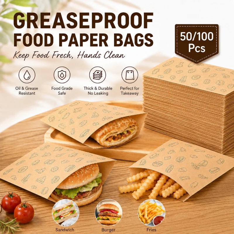 Greaseproof Paper Food Bags