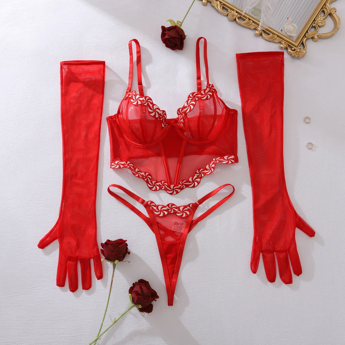 Women Sexy See Through Erotic Set Thin Lingerie Bra Thong Set Micro Bikini Party Club Underwear Sexy Costumes
