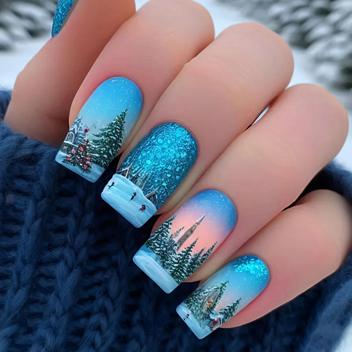 Christmas Press-On Nails