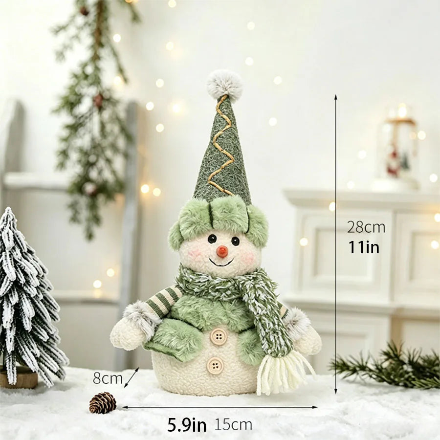 Green Christmas Character Figurines