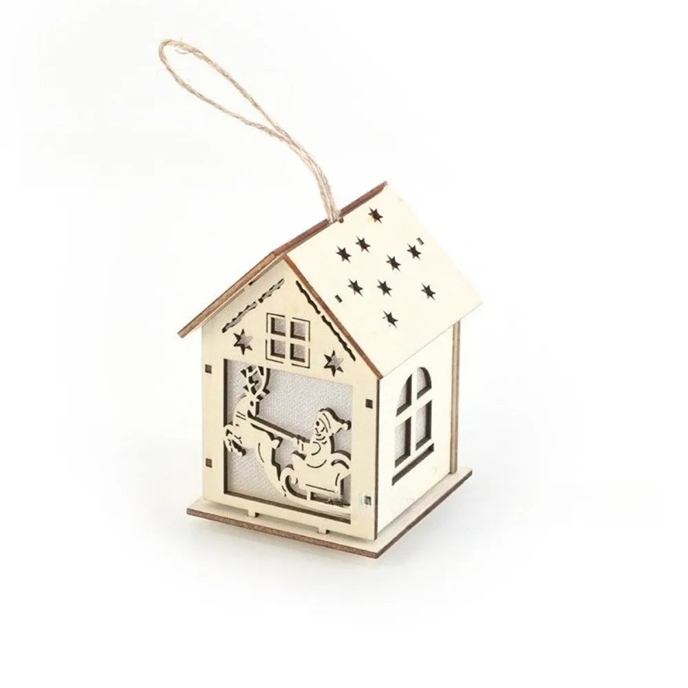 LED Wooden Christmas Cabin