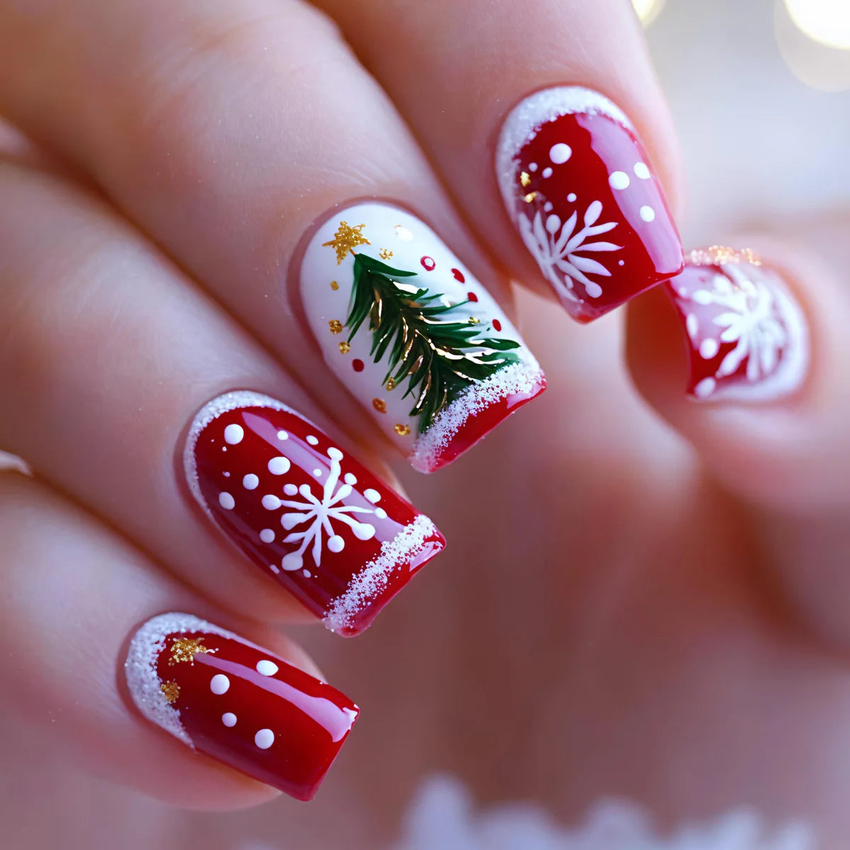 Christmas Press-On Nails