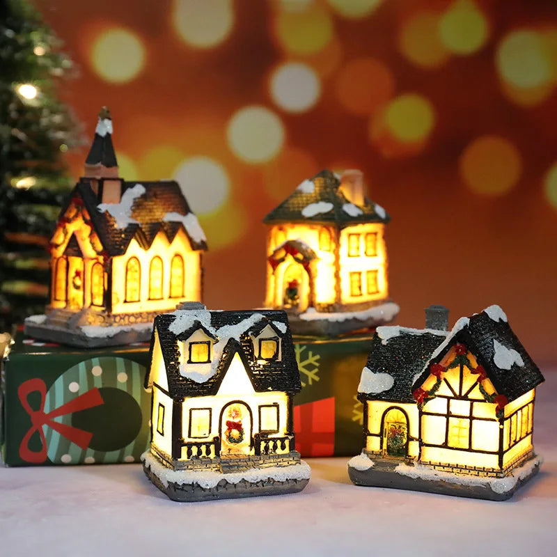 LED Christmas Village House