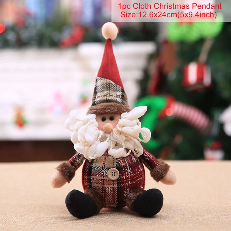 Santa, Snowman and Reindeer Christmas Decorations
