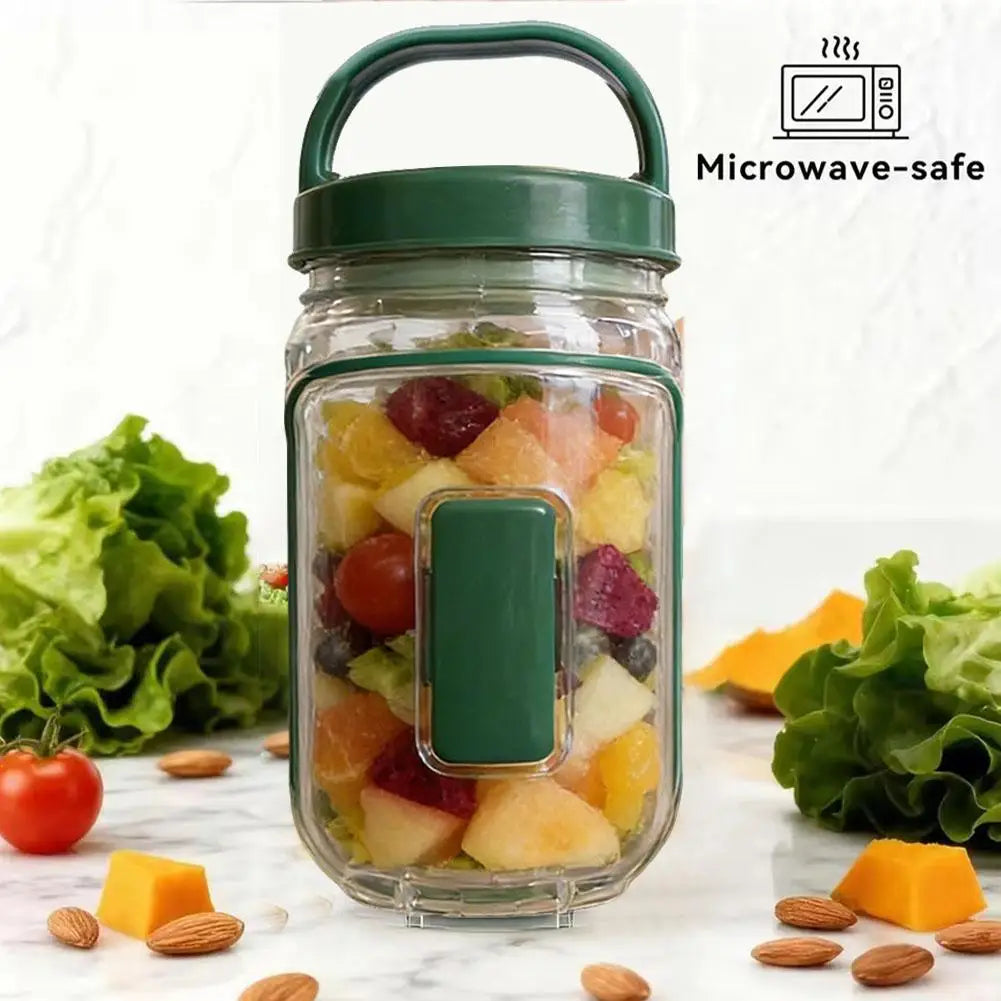 Portable Salad Container with Fork