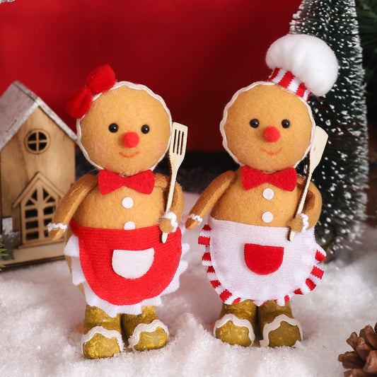 Gingerbread Chef Plush Decorations