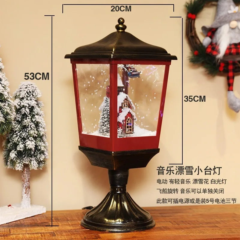 Musical Christmas Snow Lantern