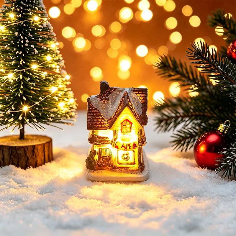 Light-Up Christmas House