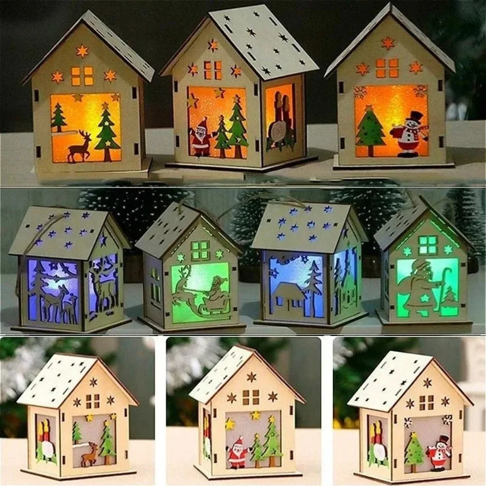 LED Wooden Christmas Cabin