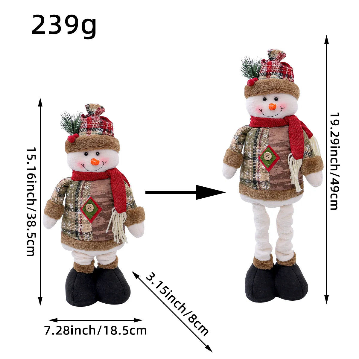 Telescopic Christmas Character Doll