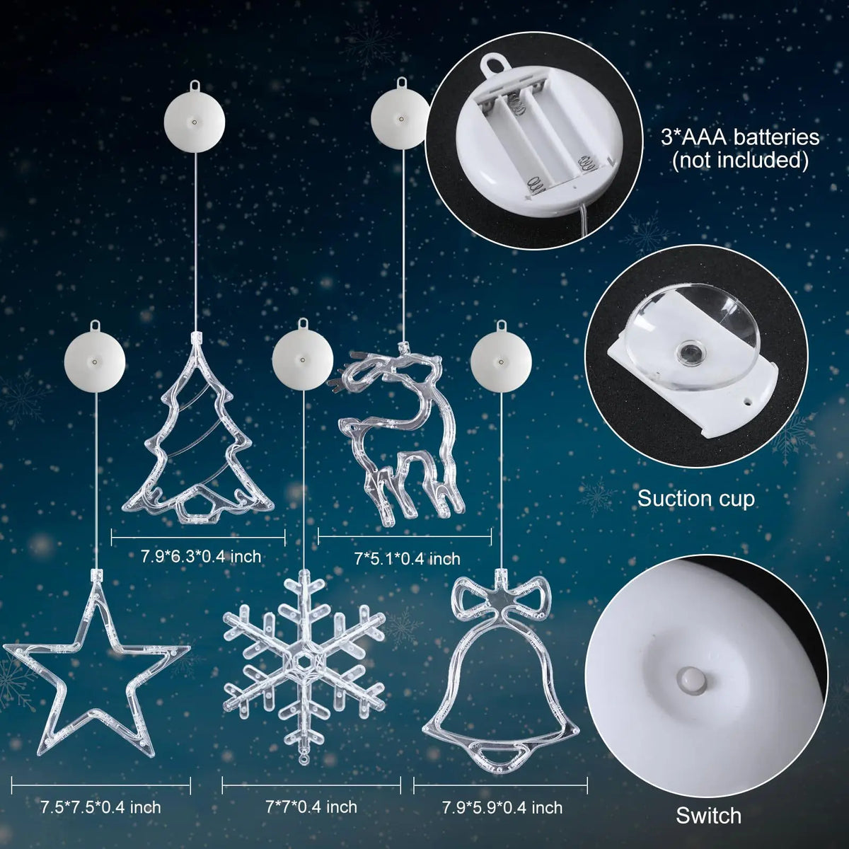 LED Christmas Window Decoration