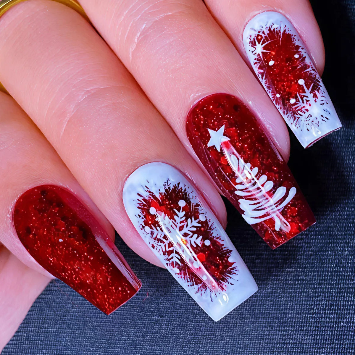 Christmas Press-On Nails