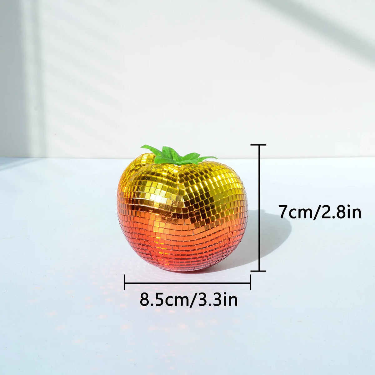 Mirrored Fruit and Vegetable Ornaments