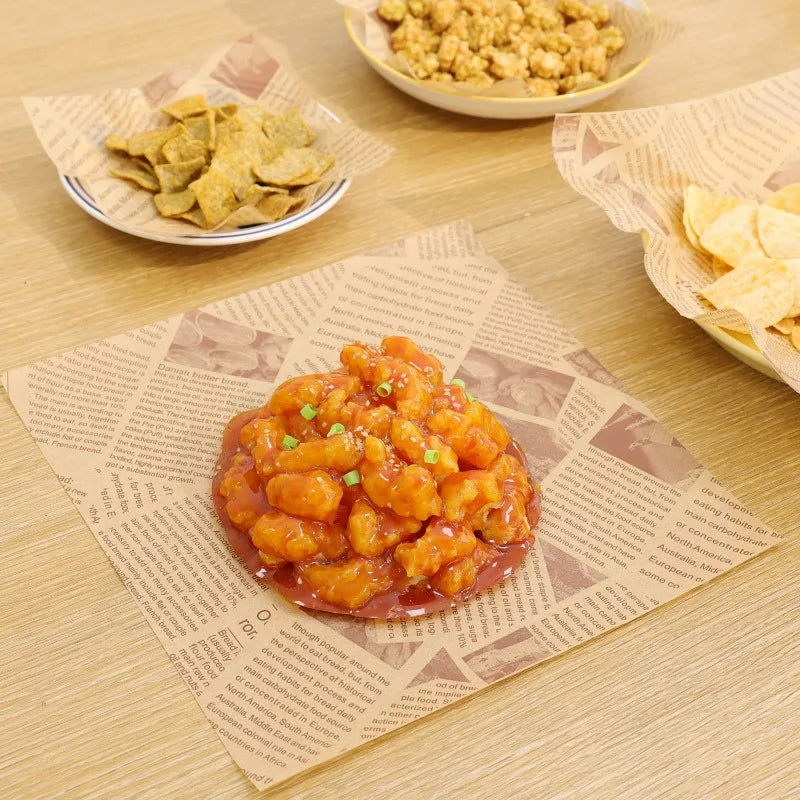 Newspaper-Print Greaseproof Food Wrapping Paper