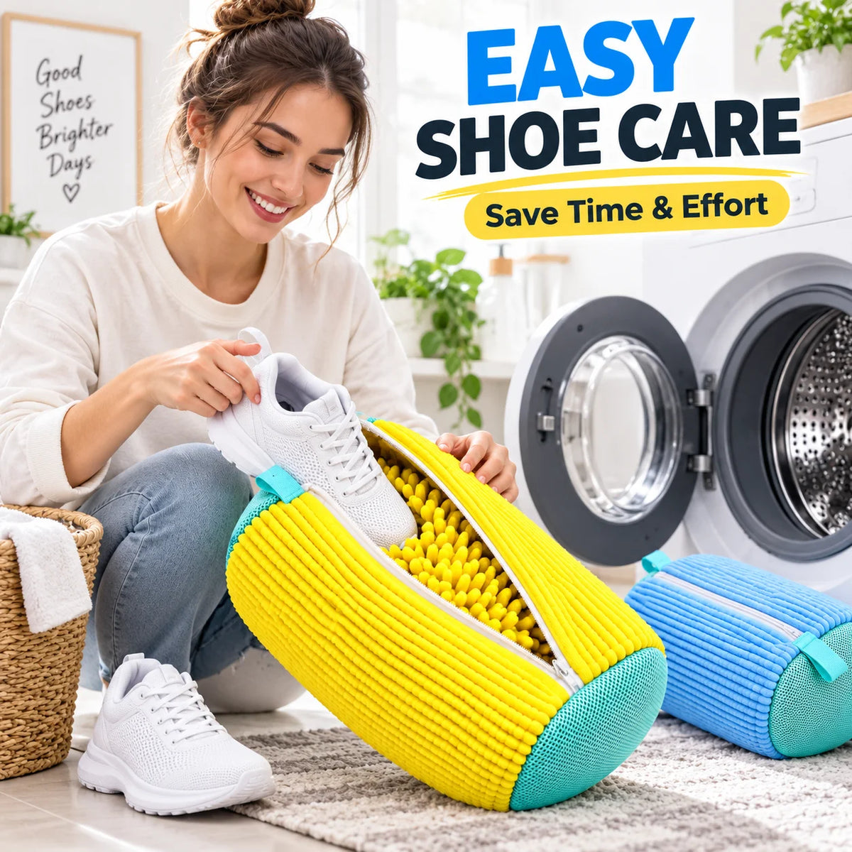 Padded Shoe Washing Bag